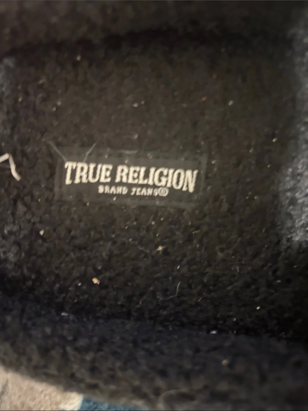 True Religion Kids Black Slip-On Slippers with White Logo Accent